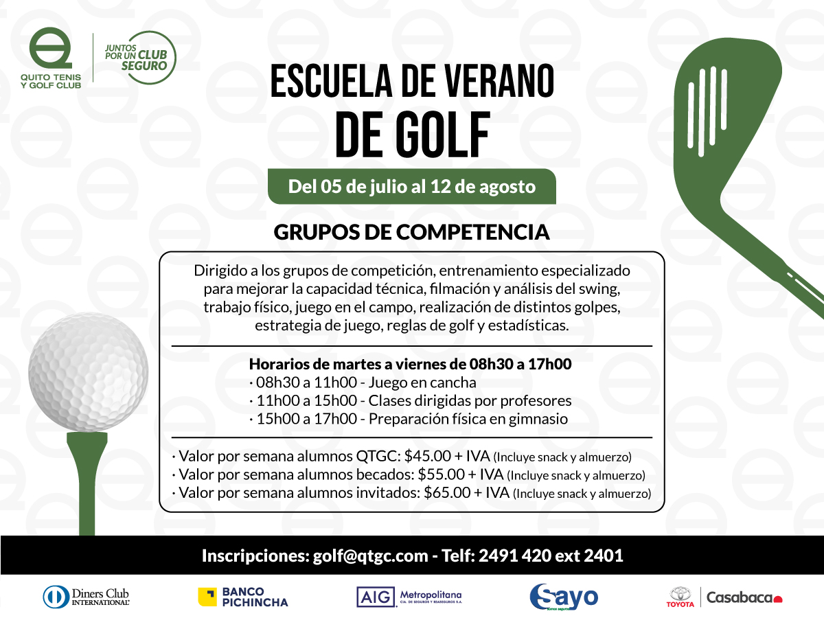 Escuela Golf QTGC Ecuador