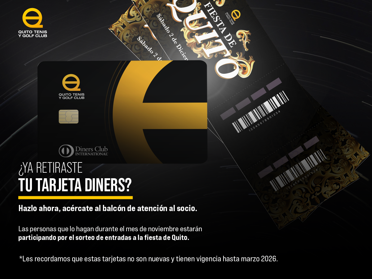 RETIRO TARJETA DINERS QTGC Ecuador